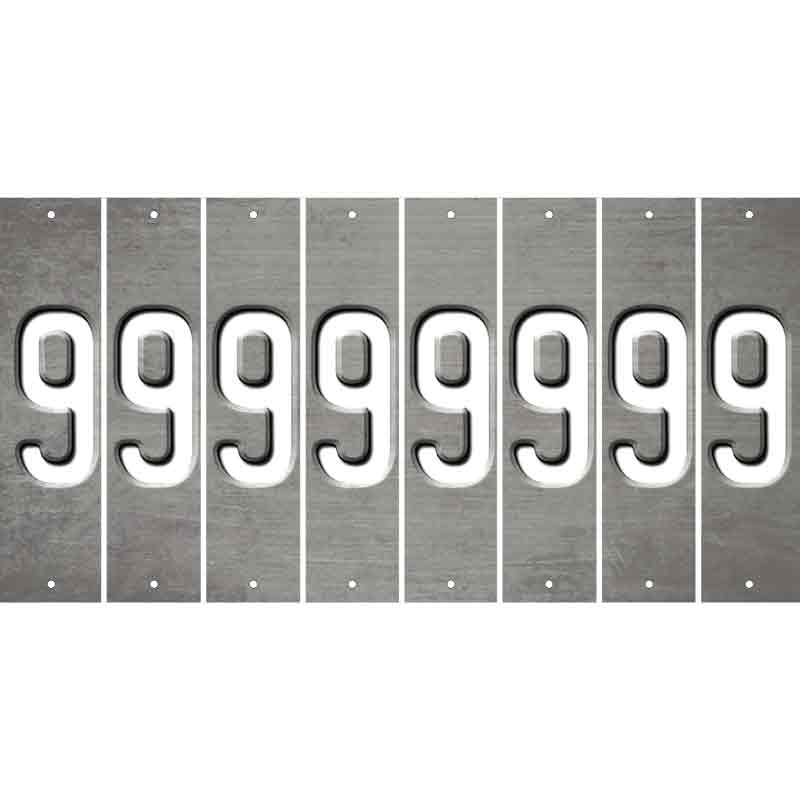 Gray Oil Rubbed Cut Fun Strips (Set of 8) BLANK