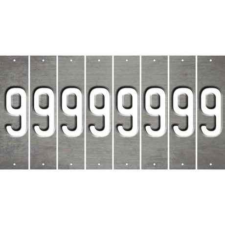 Gray Oil Rubbed Cut Fun Strips (Set of 8) BLANK