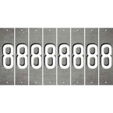 Gray Oil Rubbed Cut Fun Strips (Set of 8) 9