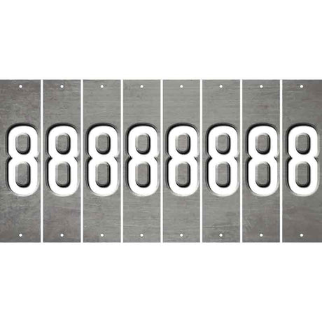 Gray Oil Rubbed Cut Fun Strips (Set of 8) 9