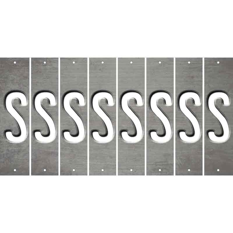 Gray Oil Rubbed Cut Fun Strips (Set of 8) T