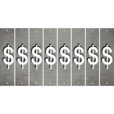 Gray Oil Rubbed Cut Fun Strips (Set of 8) #