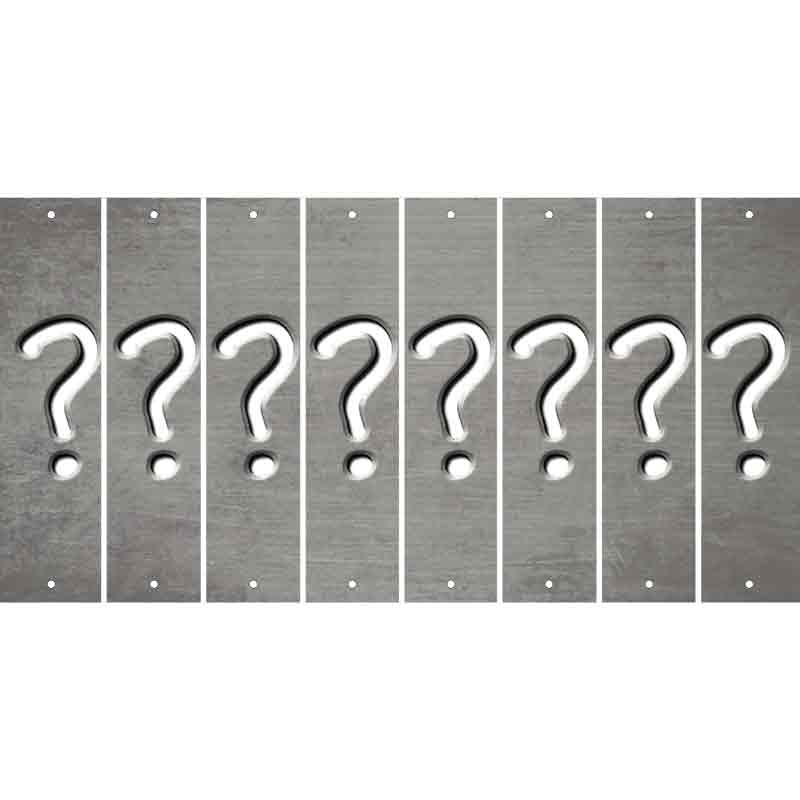 Gray Oil Rubbed Cut Fun Strips (Set of 8) %