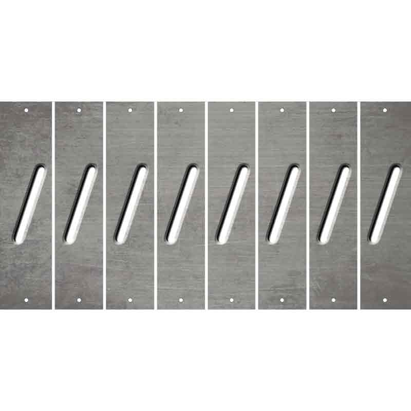 Gray Oil Rubbed Cut Fun Strips (Set of 8) (