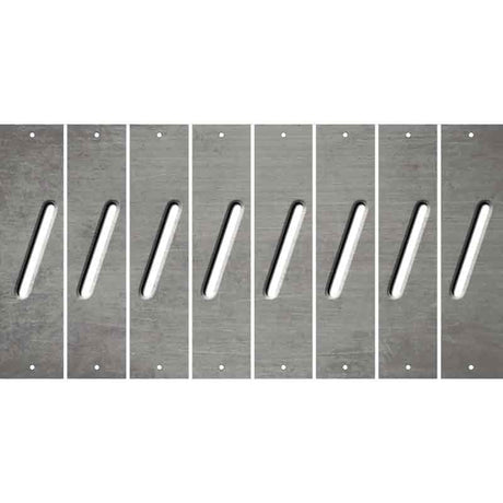 Gray Oil Rubbed Cut Fun Strips (Set of 8) (
