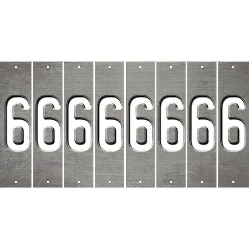 Gray Oil Rubbed Cut Fun Strips (Set of 8) 7