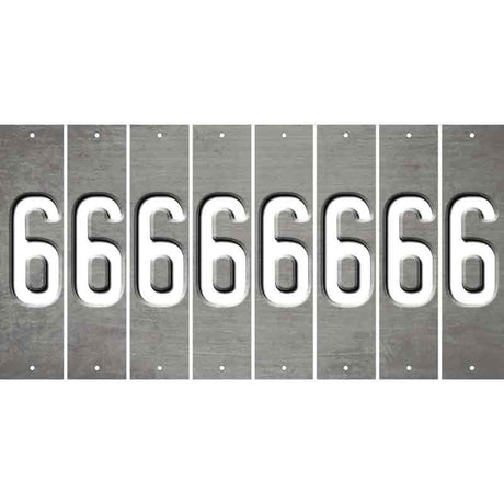 Gray Oil Rubbed Cut Fun Strips (Set of 8) 7