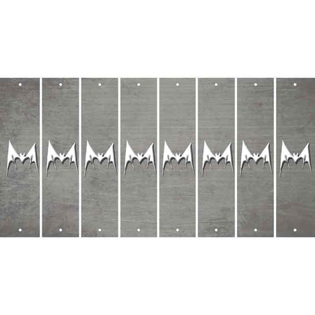 Gray Oil Rubbed Cut Fun Strips (Set of 8) BEAR