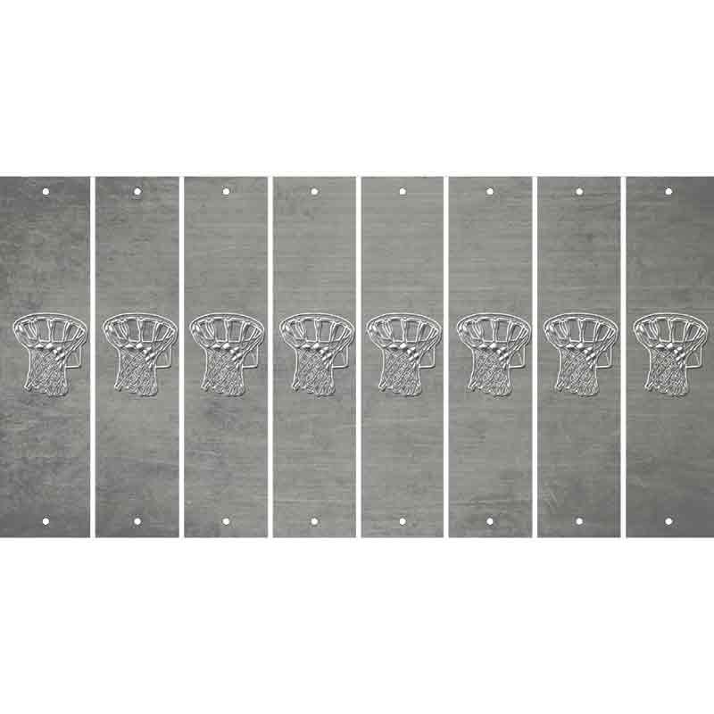 Gray Oil Rubbed Cut Fun Strips (Set of 8) BAT