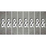 Gray Oil Rubbed Cut Fun Strips (Set of 8) HEART