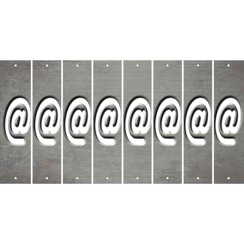 Gray Oil Rubbed Cut Fun Strips (Set of 8) !