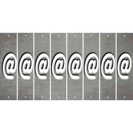 Gray Oil Rubbed Cut Fun Strips (Set of 8) !