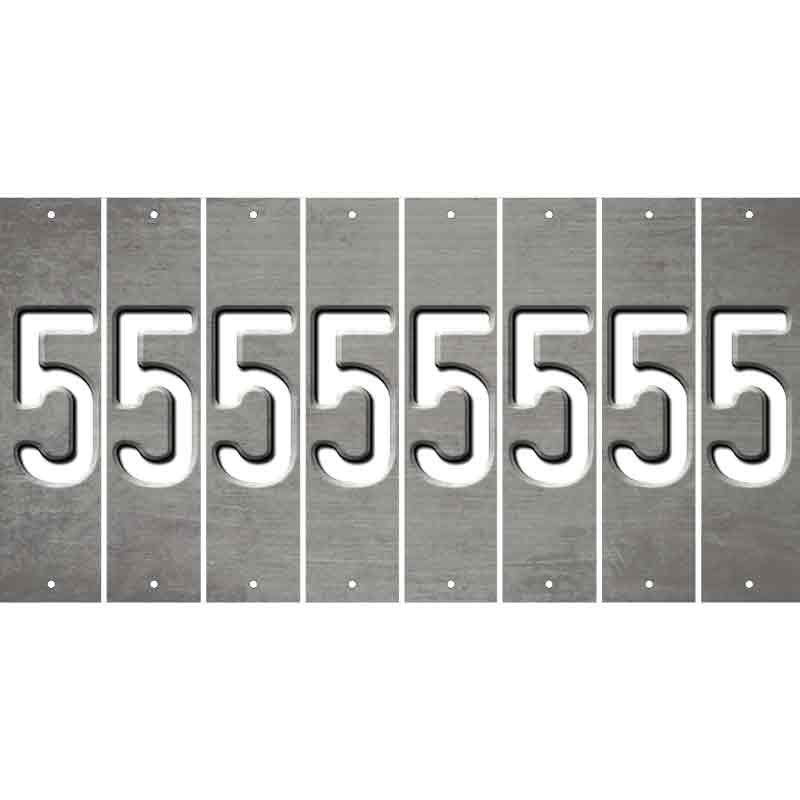 Gray Oil Rubbed Cut Fun Strips (Set of 8) 6