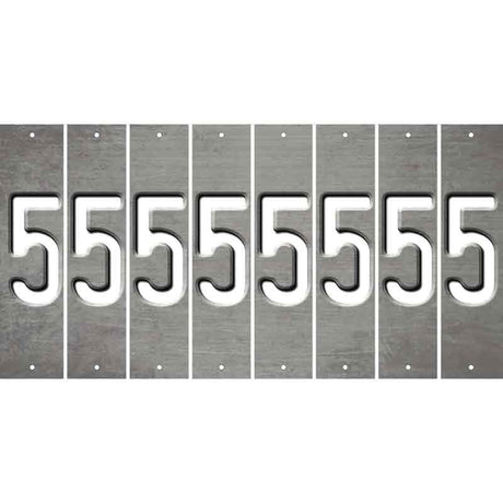 Gray Oil Rubbed Cut Fun Strips (Set of 8) 6