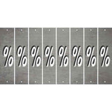 Gray Oil Rubbed Cut Fun Strips (Set of 8) -