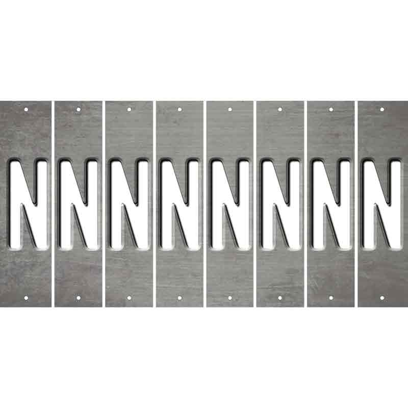 Gray Oil Rubbed Cut Fun Strips (Set of 8) O