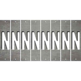 Gray Oil Rubbed Cut Fun Strips (Set of 8) O