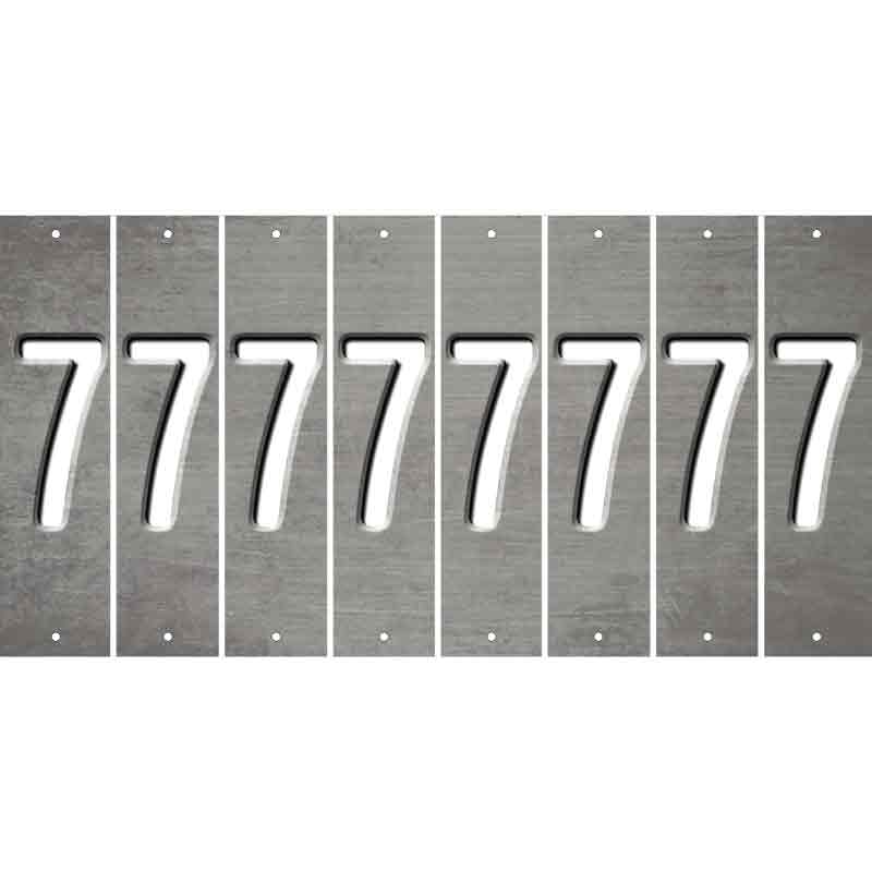 Gray Oil Rubbed Cut Fun Strips (Set of 8) 8