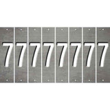 Gray Oil Rubbed Cut Fun Strips (Set of 8) 8