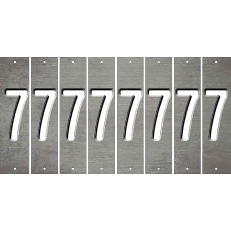 Gray Oil Rubbed Cut Fun Strips (Set of 8) 8