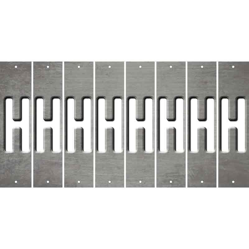 Gray Oil Rubbed Cut Fun Strips (Set of 8) I