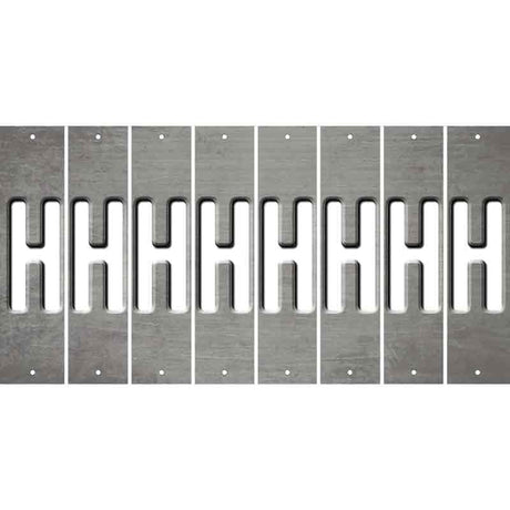 Gray Oil Rubbed Cut Fun Strips (Set of 8) I