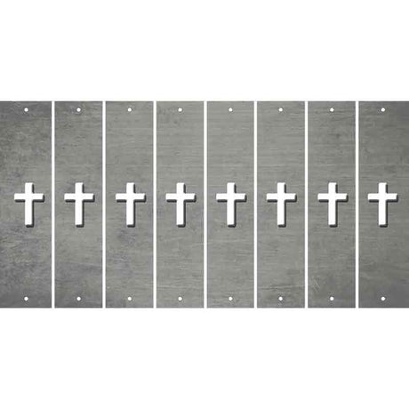 Gray Oil Rubbed Cut Fun Strips (Set of 8) CROSS