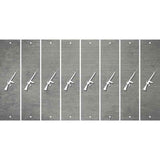 Gray Oil Rubbed Cut Fun Strips (Set of 8) M16 RIFLE