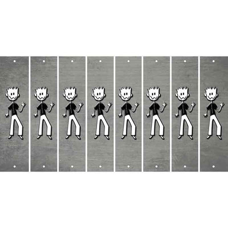 Gray Oil Rubbed Cut Fun Strips (Set of 8) DAD