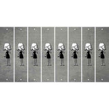 Gray Oil Rubbed Cut Fun Strips (Set of 8) MOM