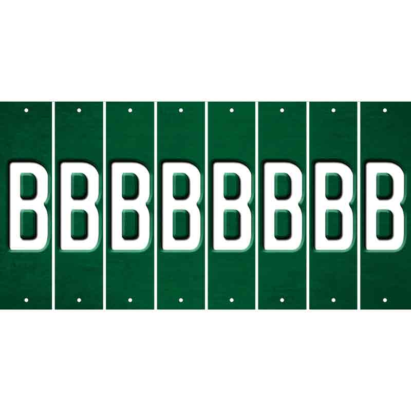 Green Oil Rubbed Cut Fun Strips (Set of 8) C