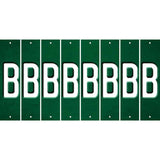 Green Oil Rubbed Cut Fun Strips (Set of 8) C