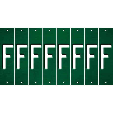 Green Oil Rubbed Cut Fun Strips (Set of 8) G