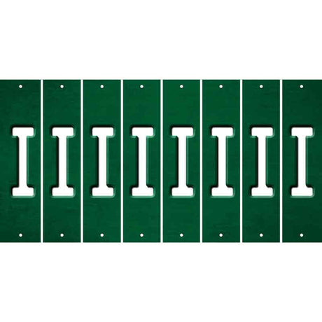 Green Oil Rubbed Cut Fun Strips (Set of 8) J