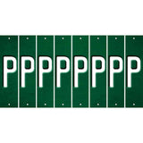 Green Oil Rubbed Cut Fun Strips (Set of 8) Q