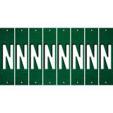 Green Oil Rubbed Cut Fun Strips (Set of 8) O