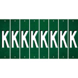 Green Oil Rubbed Cut Fun Strips (Set of 8) L