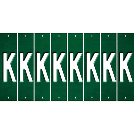 Green Oil Rubbed Cut Fun Strips (Set of 8) L