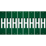 Green Oil Rubbed Cut Fun Strips (Set of 8) I