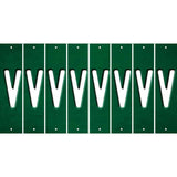 Green Oil Rubbed Cut Fun Strips (Set of 8) W