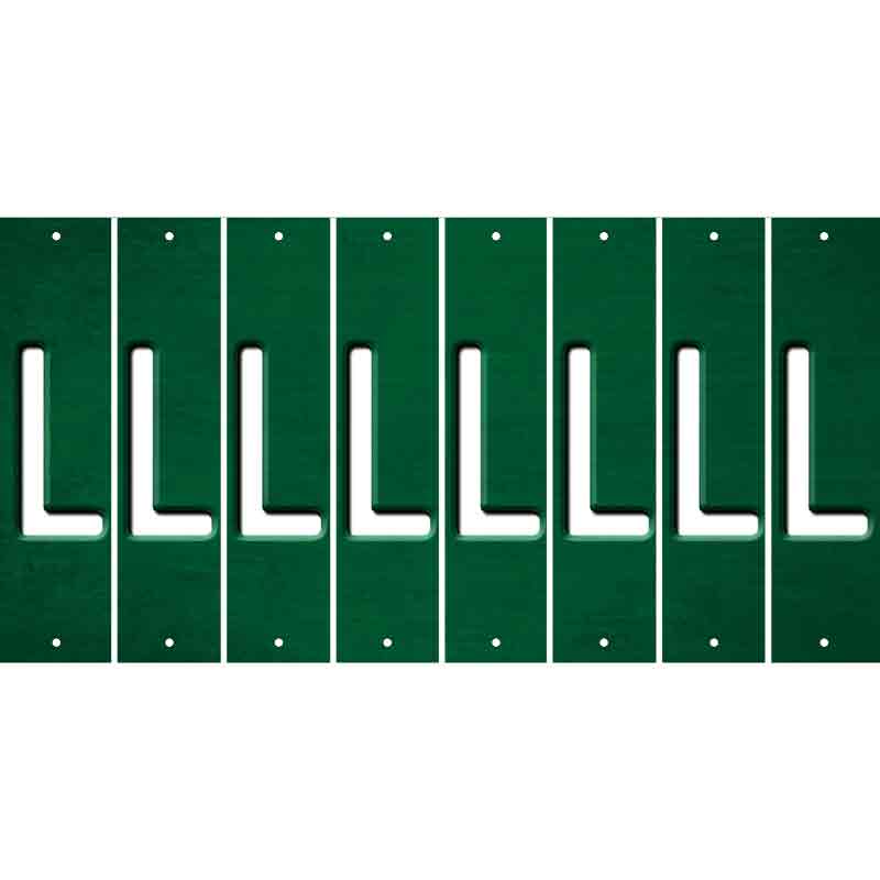 Green Oil Rubbed Cut Fun Strips (Set of 8) M