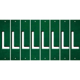 Green Oil Rubbed Cut Fun Strips (Set of 8) M