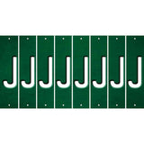 Green Oil Rubbed Cut Fun Strips (Set of 8) K