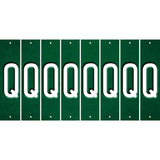 Green Oil Rubbed Cut Fun Strips (Set of 8) R