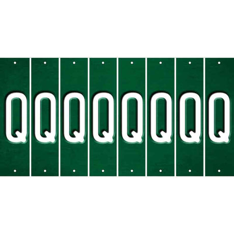 Green Oil Rubbed Cut Fun Strips (Set of 8) R