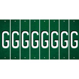 Green Oil Rubbed Cut Fun Strips (Set of 8) H