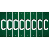 Green Oil Rubbed Cut Fun Strips (Set of 8) D