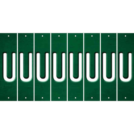 Green Oil Rubbed Cut Fun Strips (Set of 8) V