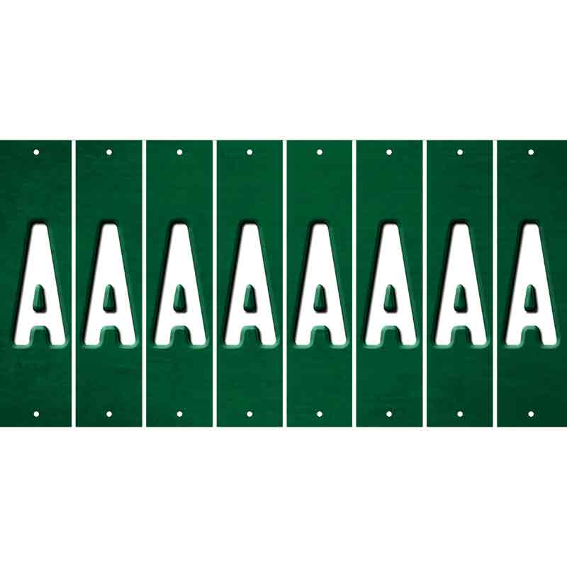 Green Oil Rubbed Cut Fun Strips (Set of 8) B