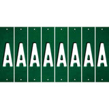 Green Oil Rubbed Cut Fun Strips (Set of 8) B